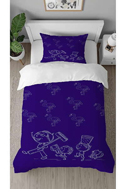 GREENDECOR Flamingo School Patterned Printed Special Design Single Person Mod...