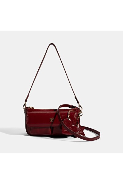 Desa Жіноча бордова зірка / серце Charm аксесуарна сумка через плече