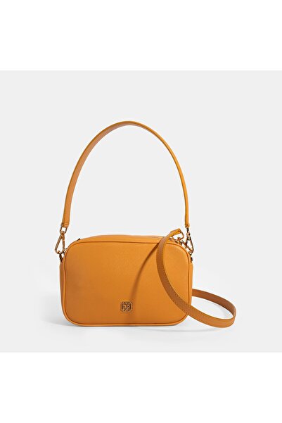 Desa Women's Orange Shoulder Strap Handbag