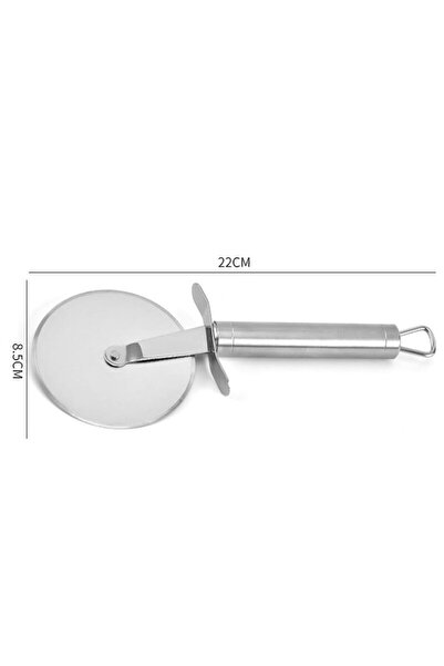 OEM Cutter pentru pizza, Inox, 22 x 8.5 cm, Argintiu