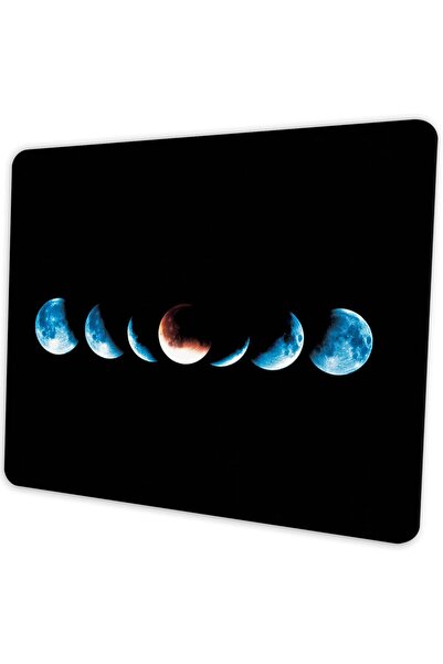 Other وسادة ماوس SHALYSONG Starry Moon Phase، مصنوعة من المطاط غير القابل للا...