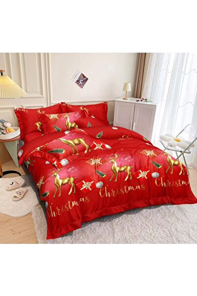 Happy Home Double bed linen, FINET, Santa Claus, without elastic, 6 pieces