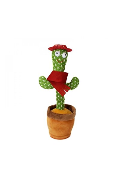 viMAG Jucărie interactivă Cactus care vorbește și dansează, 32 cm, ținută roș...