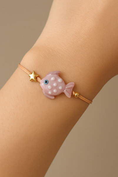 shop Pink Fish, Murano, Handmade Elevator String Bracelet