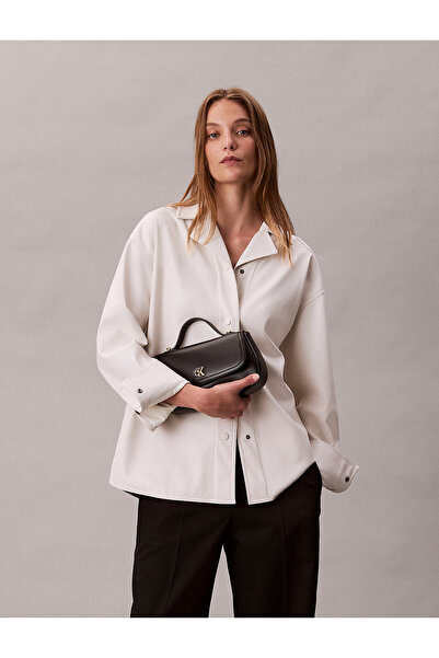 Calvin Klein Monogram Logo Hardware Tote Bag