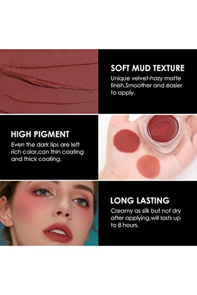 Focallure Velvet-hazy Matte Cheek & Lip Mud (Lip Clay)