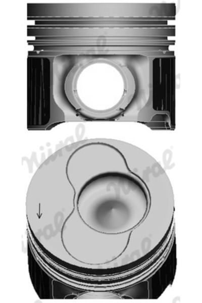 NÜRAL Piston Pentru Cilindrul 5 Vw California T5 Camper/Multivan T5/Touareg