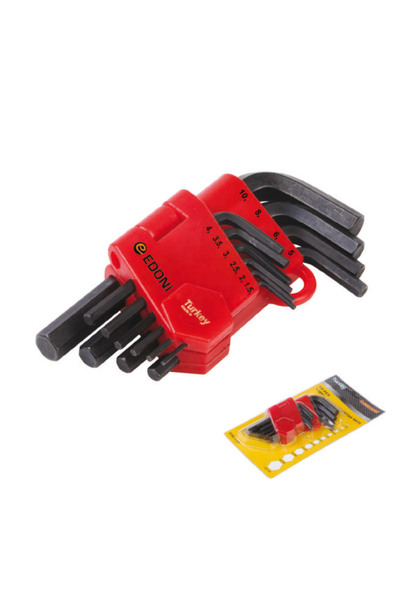 Skygo Edoni 120 mm 10 Piece Black 6 Corner Allen Set