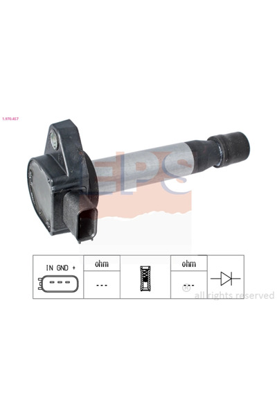 Eps Bobina De Inductie Honda Accord 6 Cupe/Civic 7/Fr-5
