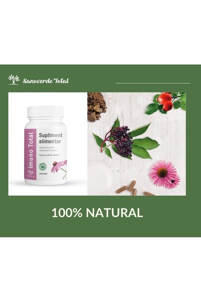 Sanoverde Total Supliment alimentar pentru imunitate, , antiviral, Imuno Total, 60 caps,