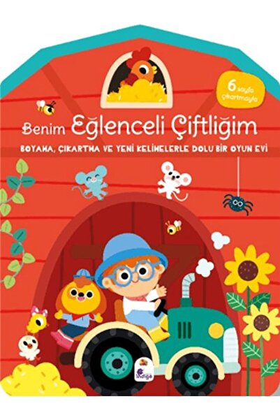 İndigo Kitap Benim Eğlenceli Çiftliğim-Boyama,Çıkartma ve Yeni Kelimelerle Do...