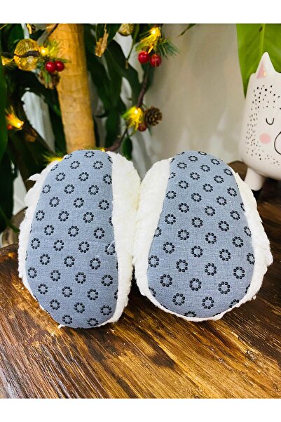 TUOBEBE Non-Slip Sole, Cotton Lining, Cold-Proof, White Slippers