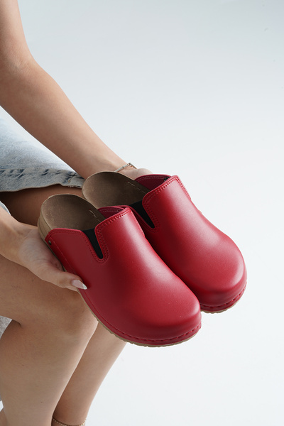 DOGİYE 8136 Red Colored Sek Comfort Slippers