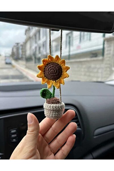 KREATİF TASARIM Ayçiçeği El Örgüsü Amigurumi Hediyelik