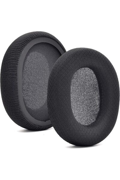 defean وسائد أذن بديلة من القماش الأسود لسماعات SteelSeries Arctis 1/3/5/7/9 ...