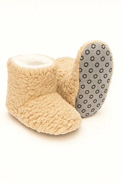 TUOBEBE Non-Slip Sole, Cotton Lining, Cold-Proof, Brown Slippers