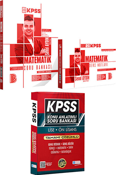 Benim Hocam Yayınları 2026 KPSS Matematik Tamamı Çözümlü Soru Bankası ve Ders...