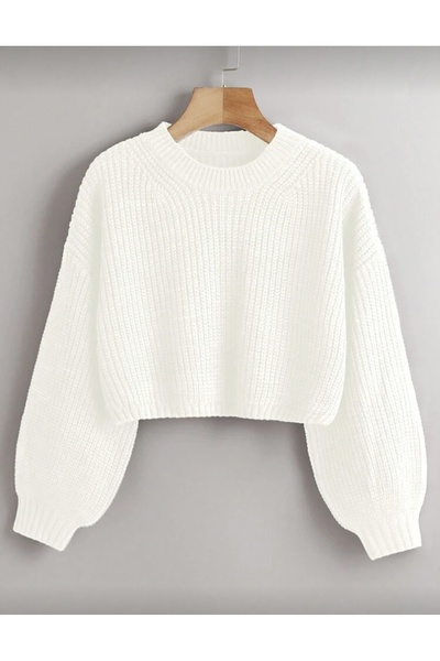 AYZEY Oversize Crop Knitwear Sweater