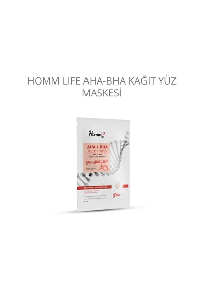 Homm Bitkisel AHA+BHA Kağıt Yüz Maskesi 15gr.
