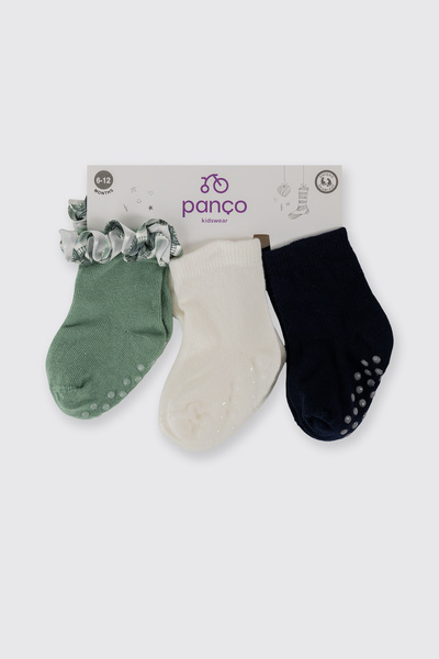 Panço Kız Bebek 3'lü Soket Çorap