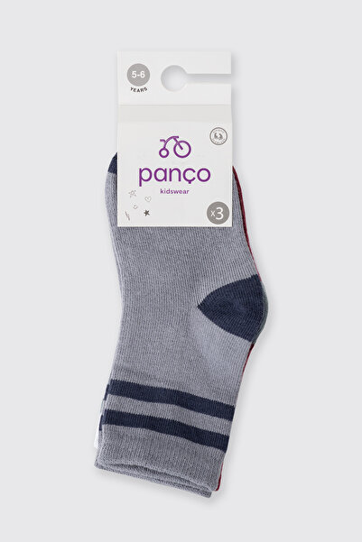 Panço Erkek Çocuk 3'lü Soket Çorap