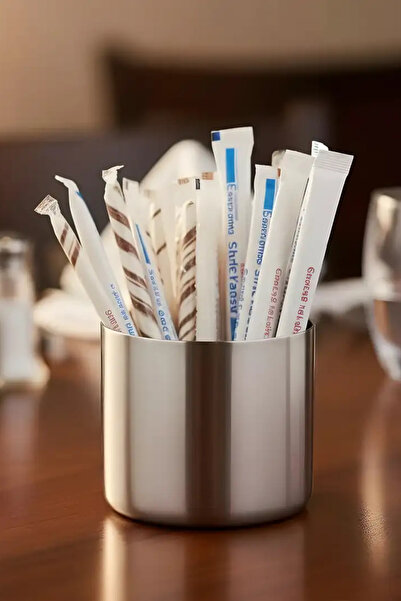 incirop Şekerlik Stik Stick Kafe Restaurant Lokanta Paslanmaz Çelik Şekerlik Metal 1 Adet