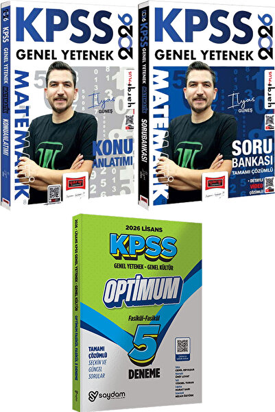 Yargı Yayınları 2026 KPSS Matematik Konu Anlatımı ve Soru Bankası (İlyas Güne...