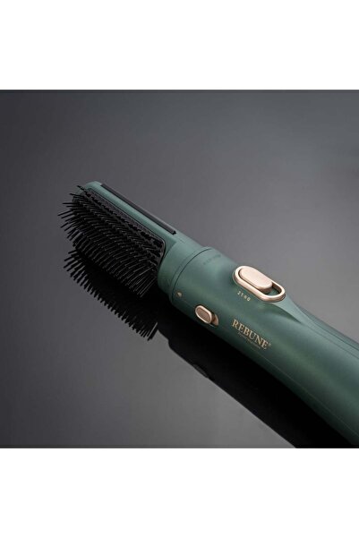 rebune 1200W Hair Styler and Dryer - Dark Green x Gold