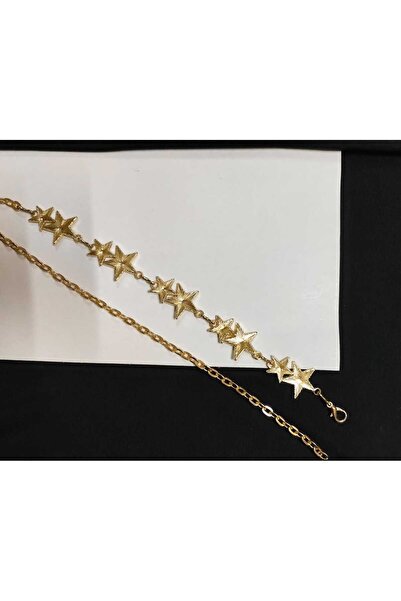 Maison La Femme Gold 2 Yıldızlı Detaylı Ayarlanabilir Kadın Kemer Pantolon Kemeri Elbise Kemeri Gömlek Kemeri