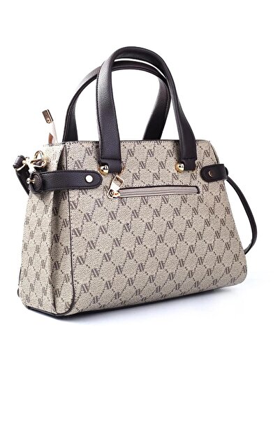 Armine Women's Hand Shoulder Bag - 172 Mink Dotted