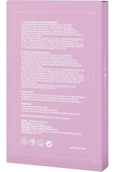 LUXAZA 3PCS Cream Eyeshadow Stick Set – Neutral Metallic Eye Pencil, Waterproof & Long Lasting