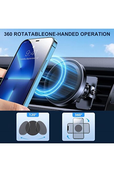Tinytek Vakumlu Manyetik Araç Telefon Tutucu | Mag Safe Uyumlu Ayna-Cam-Araba...