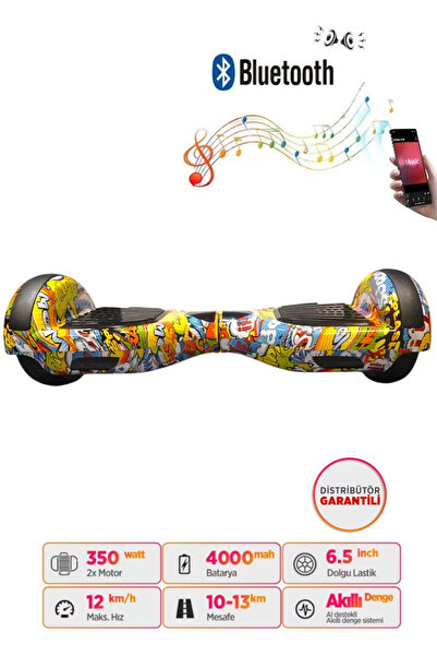 CityMate Hoverboard Elektrikli Kaykay Scooter Bluetooth Hoparlörlü 6.5 inch D25