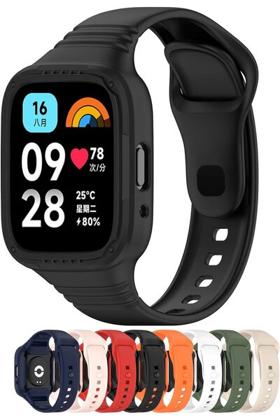 MOTONG حزام بديل من السيليكون - متوافق مع ساعة Xiaomi Redmi Watch 3 / Watch 3...