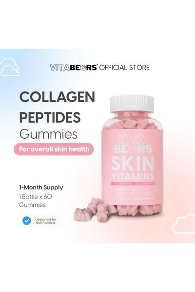 Vita Bears فيتامينات البشرة 60 حلوى جيلاتينية