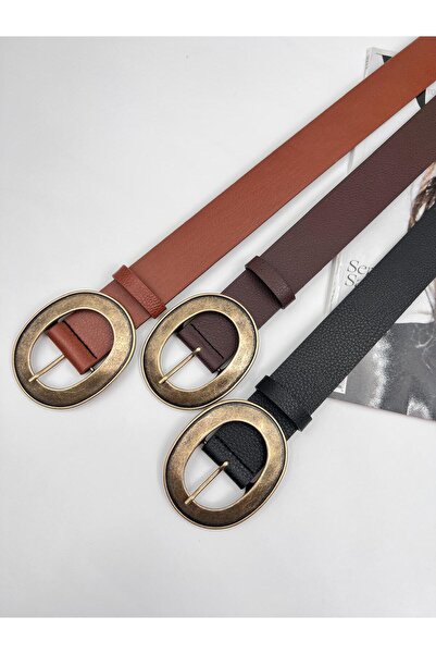 Mynoa Women's Belt with Antique Buckle, Jacket Belt, Trouser Belt.