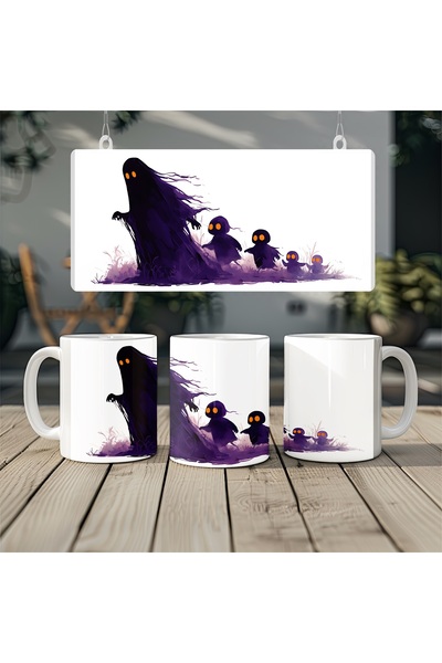 Beramussa كوب هدية مخيف – كوب بنمط الشبح والشيطان - تصميم ممتع لعيد الهالوين