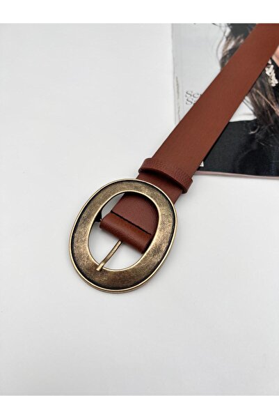 Mynoa Women's Belt with Antique Buckle, Jacket Belt, Trouser Belt.