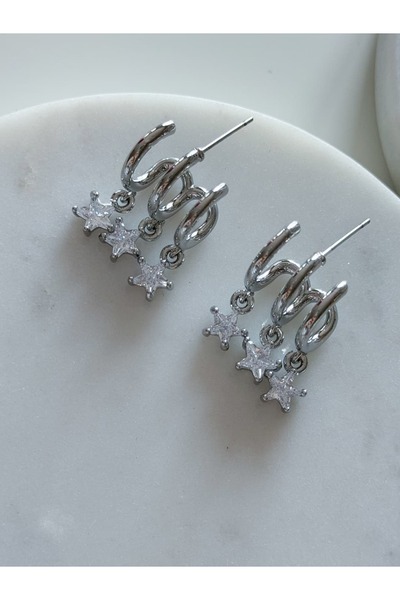CHARMLUCKY 3-Piece Looking Earrings
