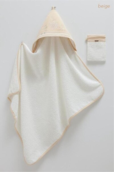 Caramell Soft Style Girl Baby Towel and Washcloth Set Beige Crml.Bej.Bsk2107
