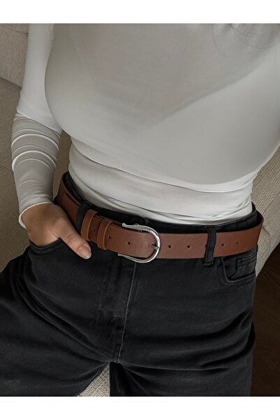 RoseandRoses Romin Silver Color Buckle Women's Belt