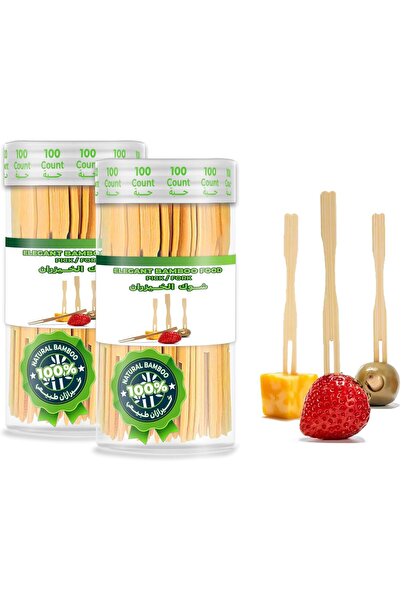 Pescador أعواد الفاكهة (شوكة قصيرة، 200 قطعة)