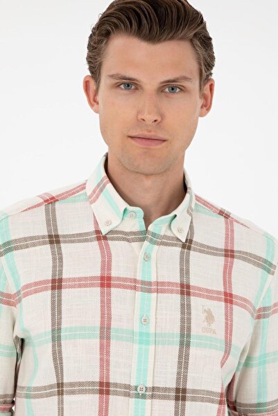 U.S. Polo Assn. Men's Stone Long Sleeve Shirt Tekspor194395.8