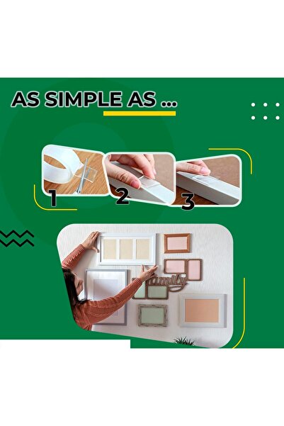 Pescador 3M Transparent Double-Sided Washable Reusable Tape, 2 cm, 1 Roll