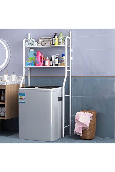 Generic وحدة تخزين فوق المرحاض، رف حمام مستقل موفر للمساحة، مصنوع من الفولاذ المقاوم للصدأ