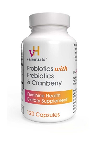 VH كبسولات بروبيوتيك أساسية مع بريبيوتيك وتوت بري، 120 كبسولة