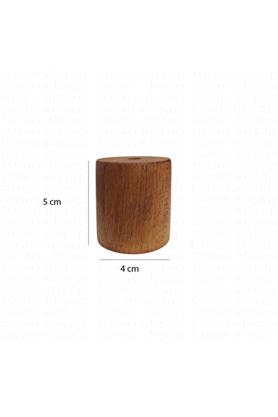 turanahşap Ayak Yükselteci - Ceviz renk 5 cm