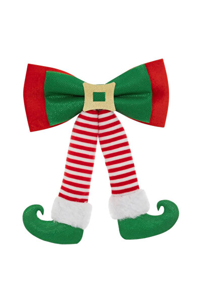 FEERIC LIGHTS & CHRISTMAS Decorative elf bow for the Christmas tree, 24x32 cm...