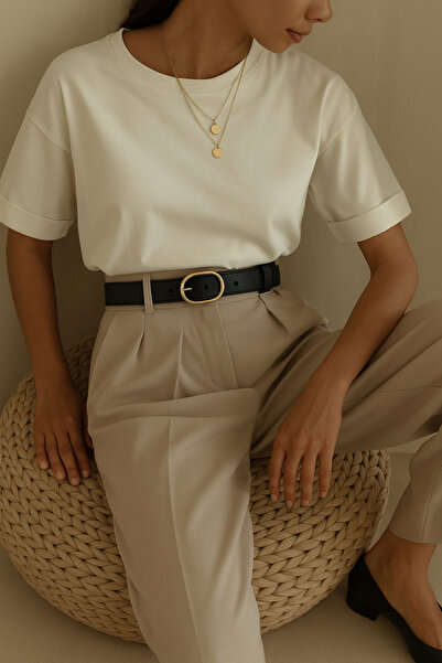 AGAPI Gold Tokalı Kadın Kemer