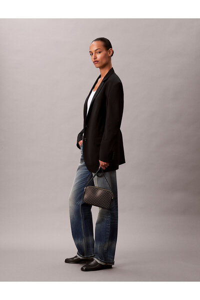 Calvin Klein All-Over Monogram Logo Camera Bag